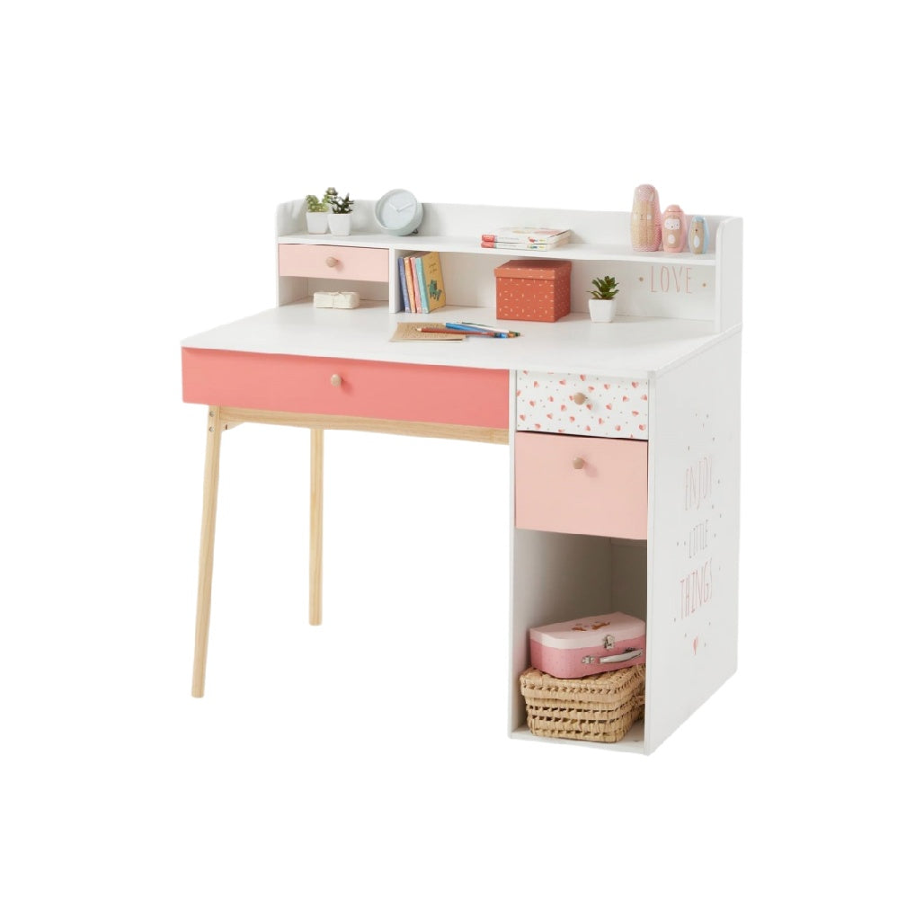 Bureau d'étude pour enfant en bois MDF - 120 x 60 x 75
