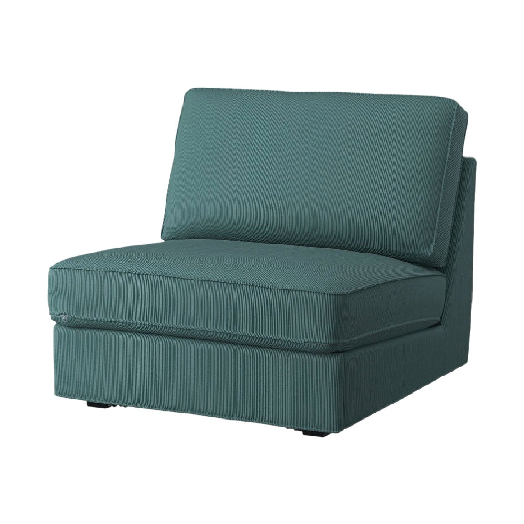 Fauteuil modulable en tissu pour salon - 80 x 80 x 70